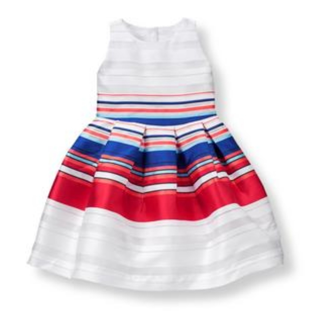 NWT Janie and Jack Striped Organza Dress